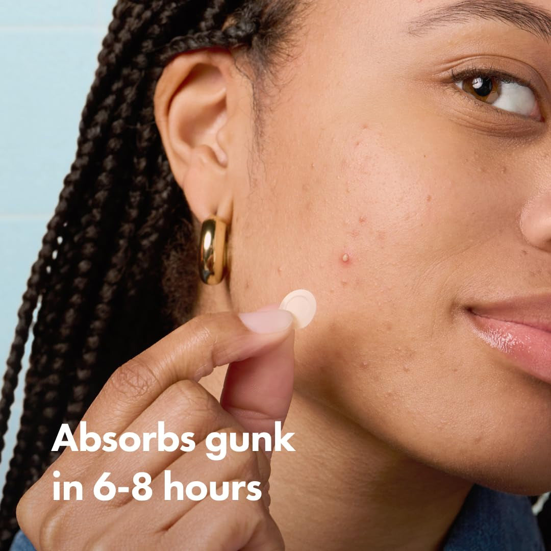 Mighty Patch™ Invisible+ Patch – the Barely-There Daytime Hydrocolloid Acne Pimple Patch for Covering Zits and Blemishes, Tapered Edges Designed to Blend into Skin (72Ct)