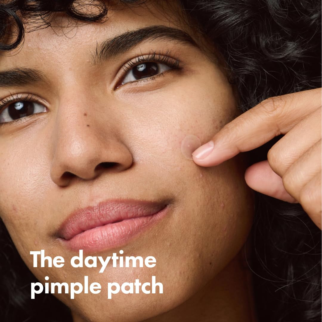 Mighty Patch™ Invisible+ Patch – the Barely-There Daytime Hydrocolloid Acne Pimple Patch for Covering Zits and Blemishes, Tapered Edges Designed to Blend into Skin (72Ct)